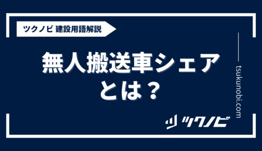 無人搬送車 シェアとは？用語の意味を分かりやすく解説｜建築建設メディアのツクノビ