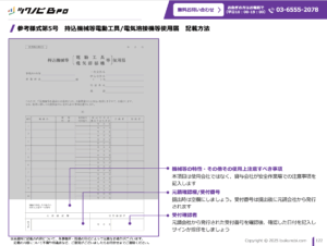 持ち込み許可証 トーアン WS20 持込許可証 70×45 ステッカー製 25ー025 1セット